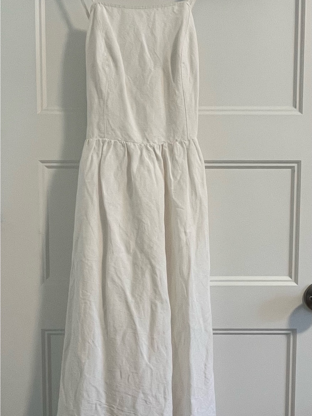 Abercrombie White Linen Maxi Dress